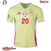 Camiseta España Pedri Gonzalez #20 Visitante Equipación Eurocopa 2024 manga corta